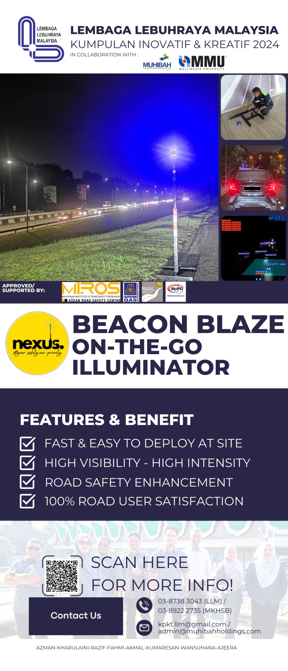 LLM Muhibah MMU Beacon Blaze on-the-go illuminator collaboration poster