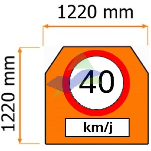 Speed Limit Sign - 40km/j