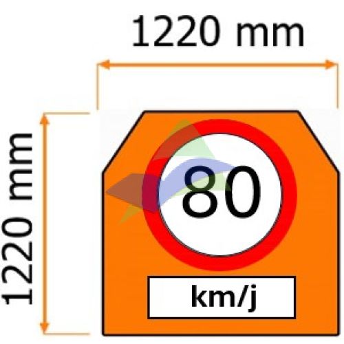 Speed Limit Sign - 80km/j