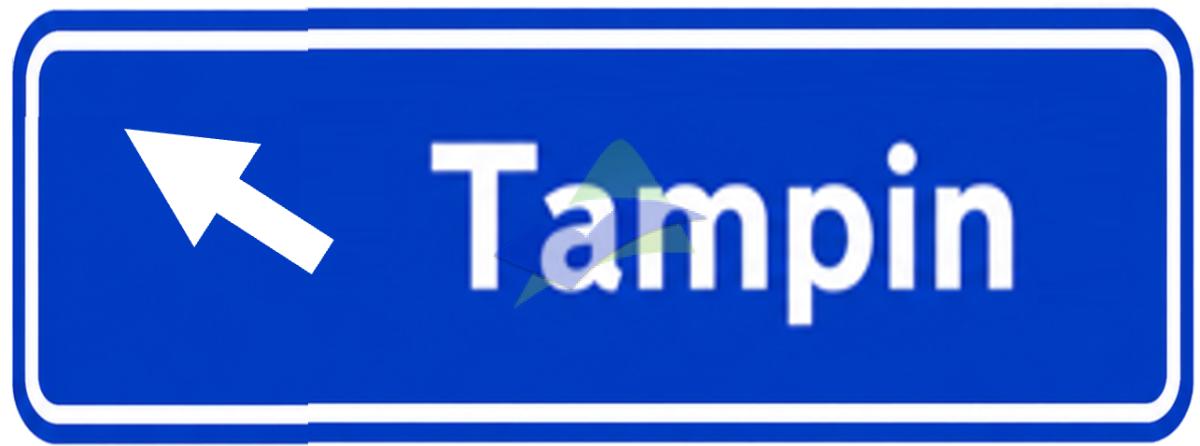 Approach To Road Junction — Signage (JKR Standard) supplied by Muhibah, Malaysia