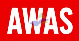 Awas — Signage (JKR Standard) supplied by Muhibah, Malaysia