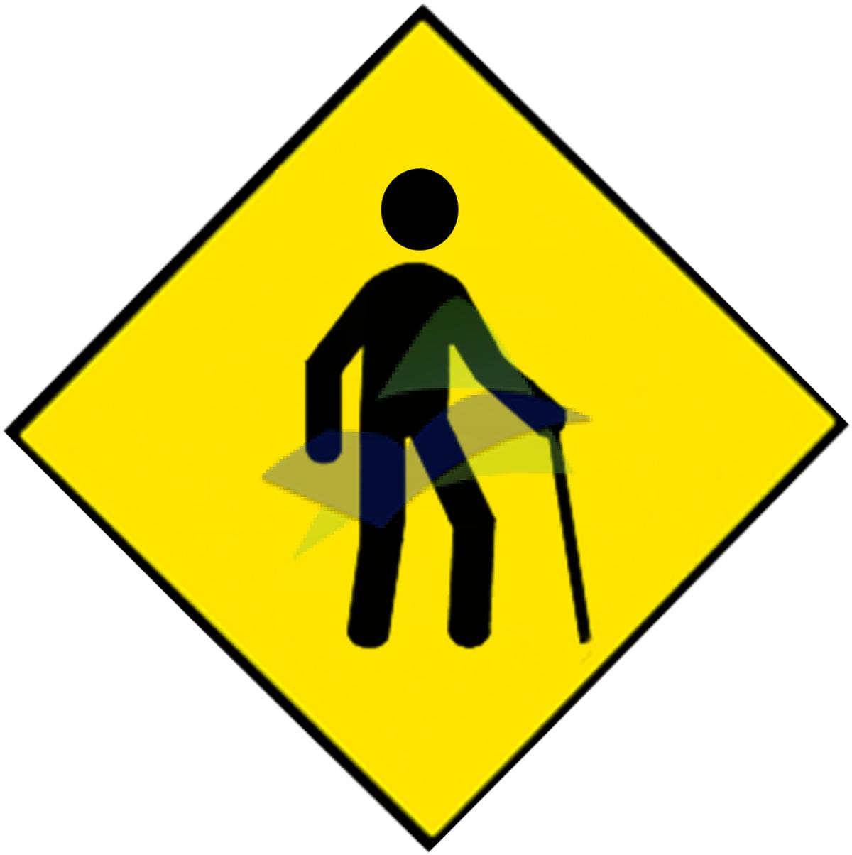 Blind People — Signage (JKR Standard) supplied by Muhibah, Malaysia