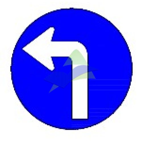 Direction To Be Followed (Turn Left Ahead)