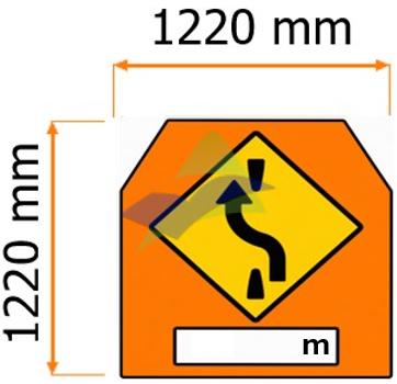 Diversion To The Left — Signage (Highway Standard) supplied by Muhibah, Malaysia