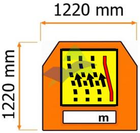 Diversion To The Left (3 Lanes) — Signage (Highway Standard) supplied by Muhibah, Malaysia