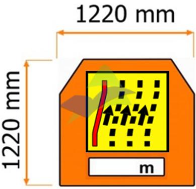Diversion To The Right (3 Lanes) — Signage (Highway Standard) supplied by Muhibah, Malaysia