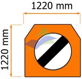 End Of Speed Limit Sign — Signage (Highway Standard) supplied by Muhibah, Malaysia