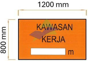 Kawasan Kerja — Signage (Ream Standard) supplied by Muhibah, Malaysia