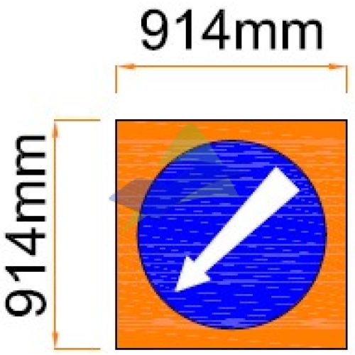 Keep Left — Signage (Ream Standard) supplied by Muhibah, Malaysia