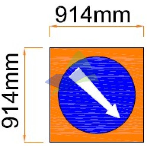 Keep Right — Signage (Ream Standard) supplied by Muhibah, Malaysia