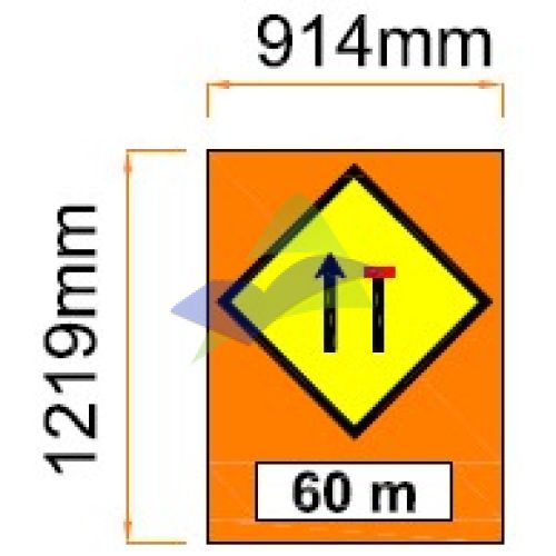 Part Of Lane Closed To Traffic (Fast Lane)