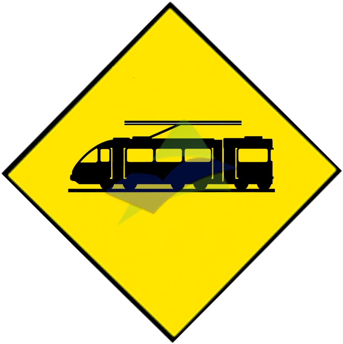 Level Crossing Without Gates — Signage (JKR Standard) supplied by Muhibah, Malaysia