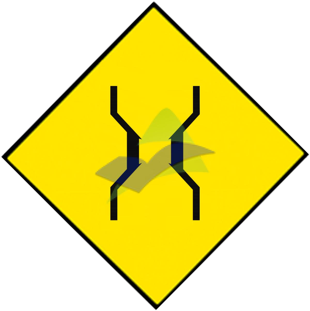 Narrow Bridge — Signage (JKR Standard) supplied by Muhibah, Malaysia