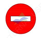 No Entry For Any Vehicle — Signage (JKR Standard) supplied by Muhibah, Malaysia