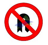 No U Turn — Signage (JKR Standard) supplied by Muhibah, Malaysia