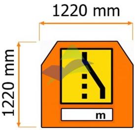 Right Lane Closure — Signage (Highway Standard) supplied by Muhibah, Malaysia