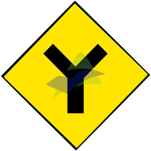 Road Junction On The Left & Right
