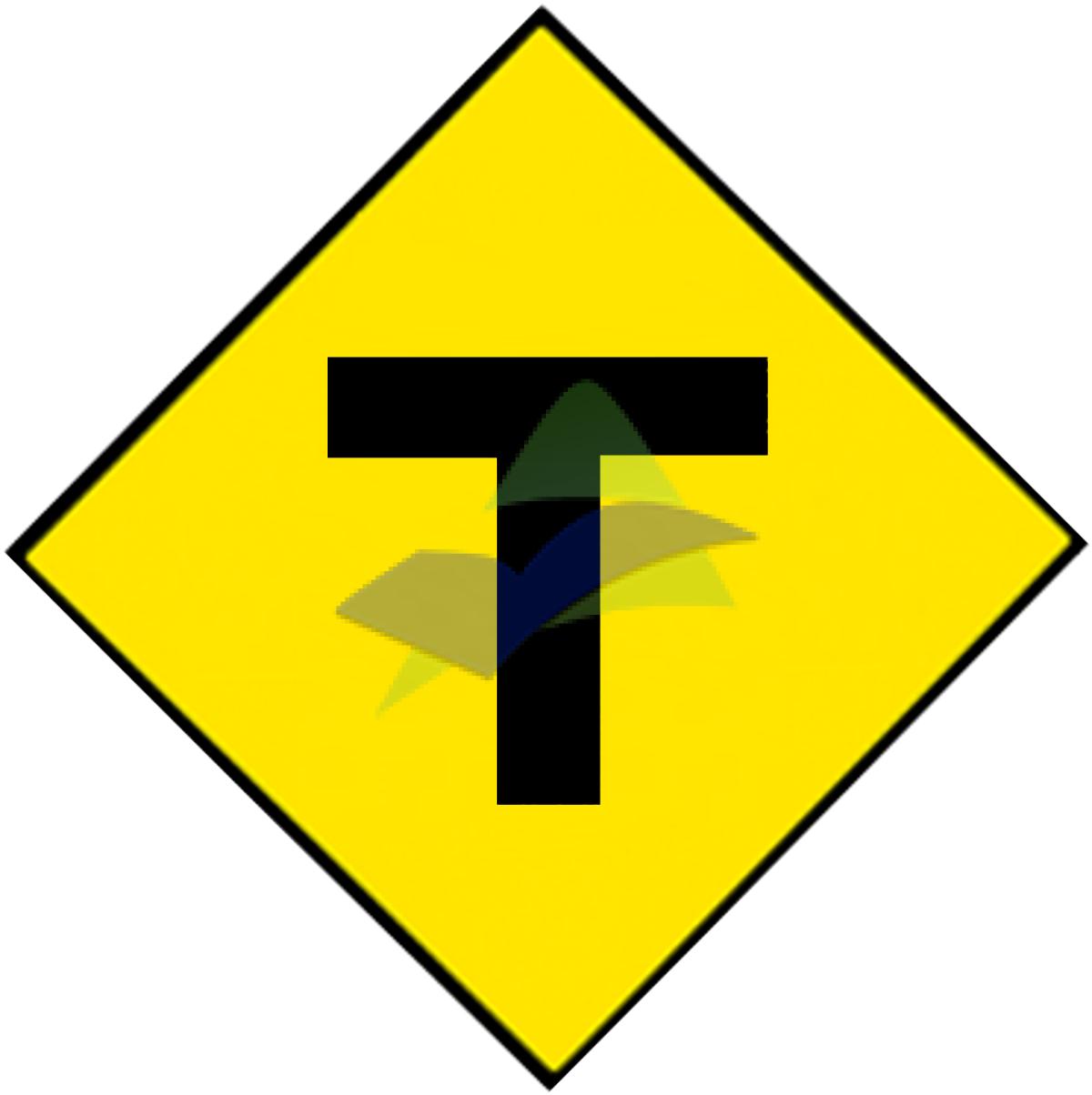 Road Junctions On The Left & Right — Signage (JKR Standard) supplied by Muhibah, Malaysia