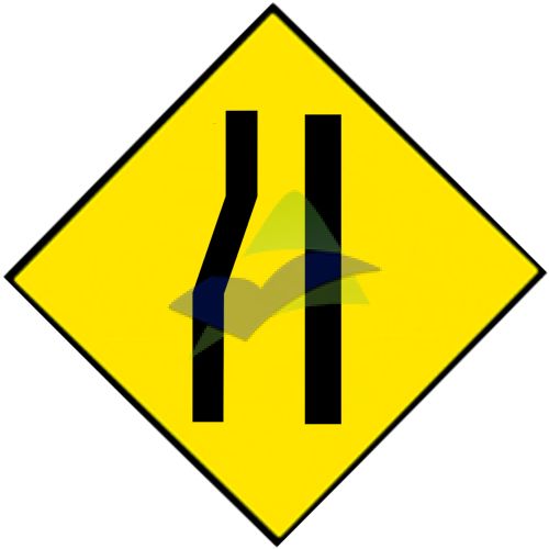 Road Narrows Left