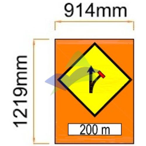 Part Of Lane Closed To Traffic (Road Closure on The Right)