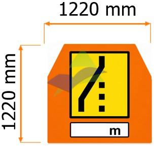Road Narrow On The Left — Signage (Highway Standard) supplied by Muhibah, Malaysia