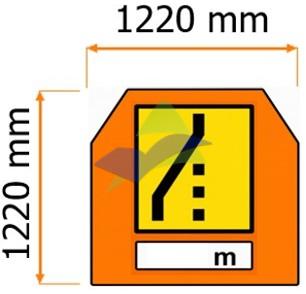 Left Lane Closure — Signage (Highway Standard) supplied by Muhibah, Malaysia