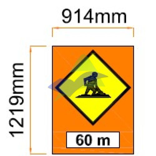 Road Works — Signage (Ream Standard) supplied by Muhibah, Malaysia