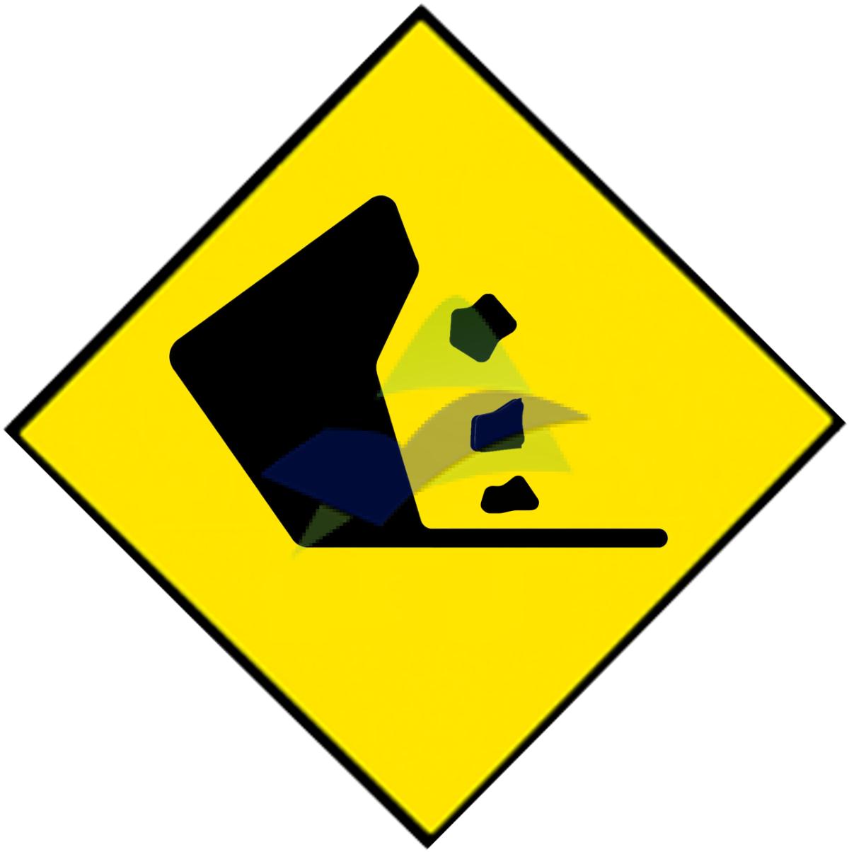 Rock Falling Or Slide — Signage (JKR Standard) supplied by Muhibah, Malaysia