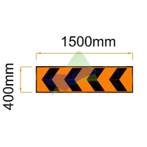 Sharp Deviation Left — Signage (Ream Standard) supplied by Muhibah, Malaysia