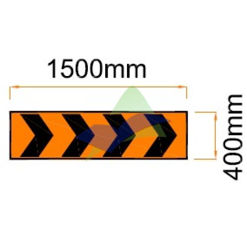 Sharp Deviation Right — Signage (Ream Standard) supplied by Muhibah, Malaysia