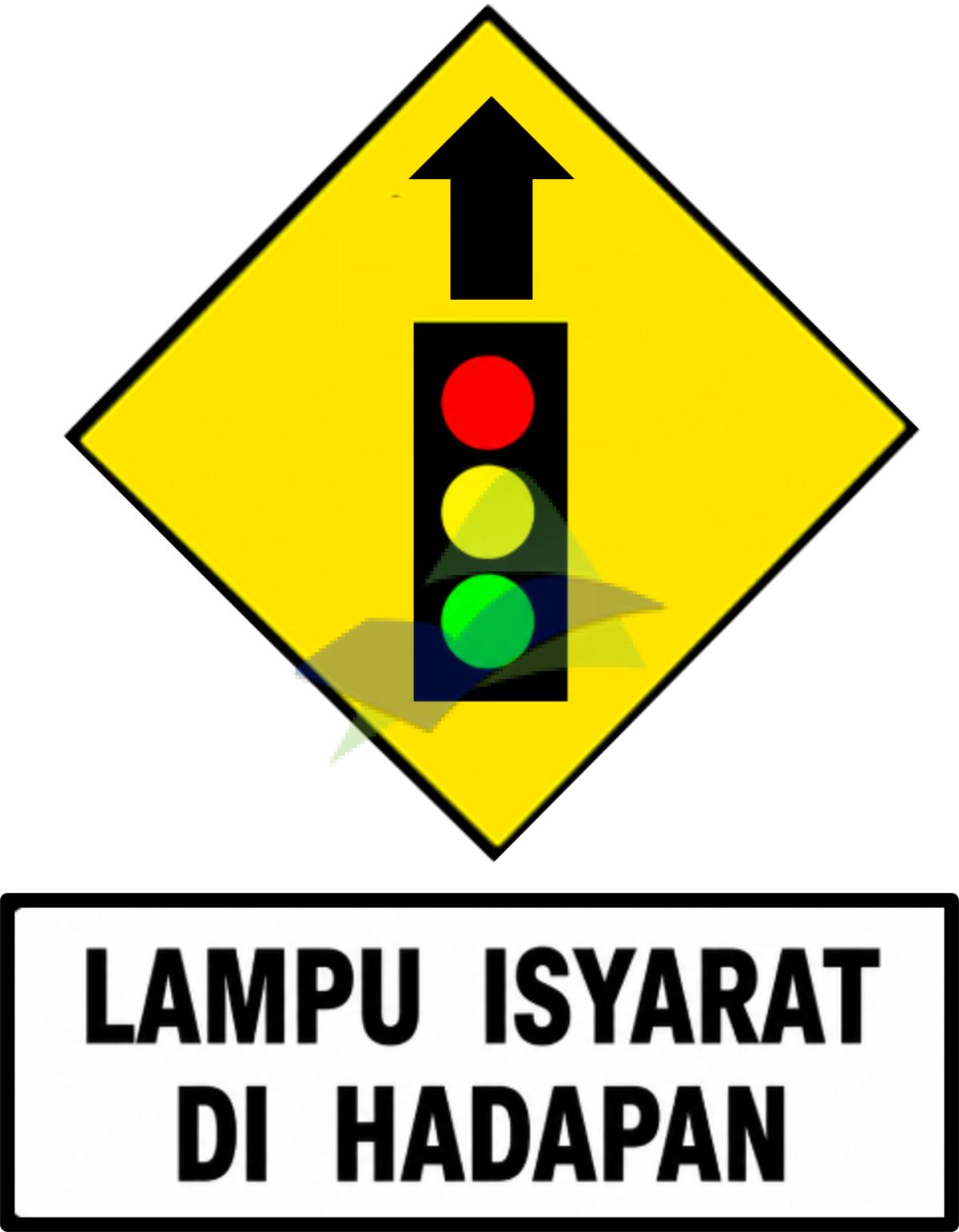 Traffic Signal Ahead — Signage (JKR Standard) supplied by Muhibah, Malaysia